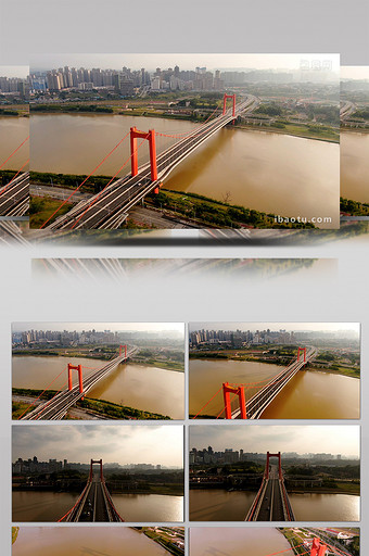 航拍广西南宁良庆大桥图片