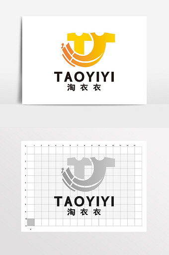服装电商网购衣服logo标志vi图片下载