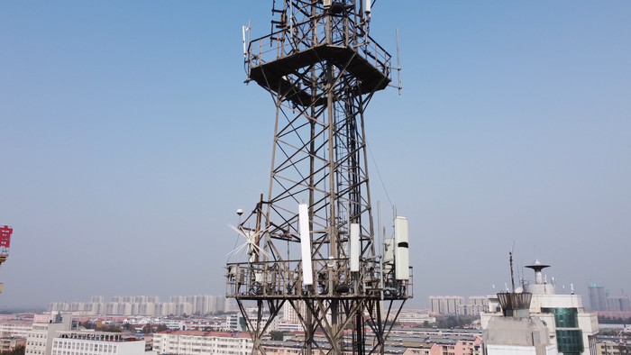 无人机航拍5g信号塔