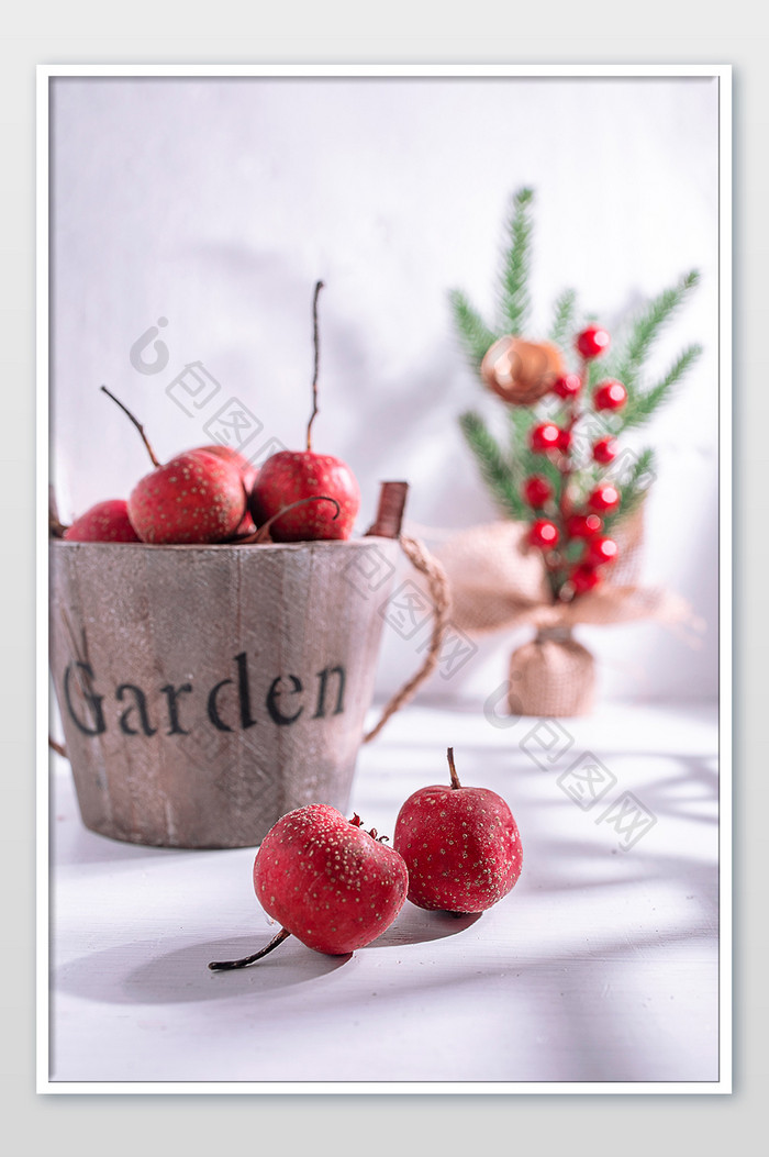 圣诞礼物红果果山楂果果子野果小时的山零食