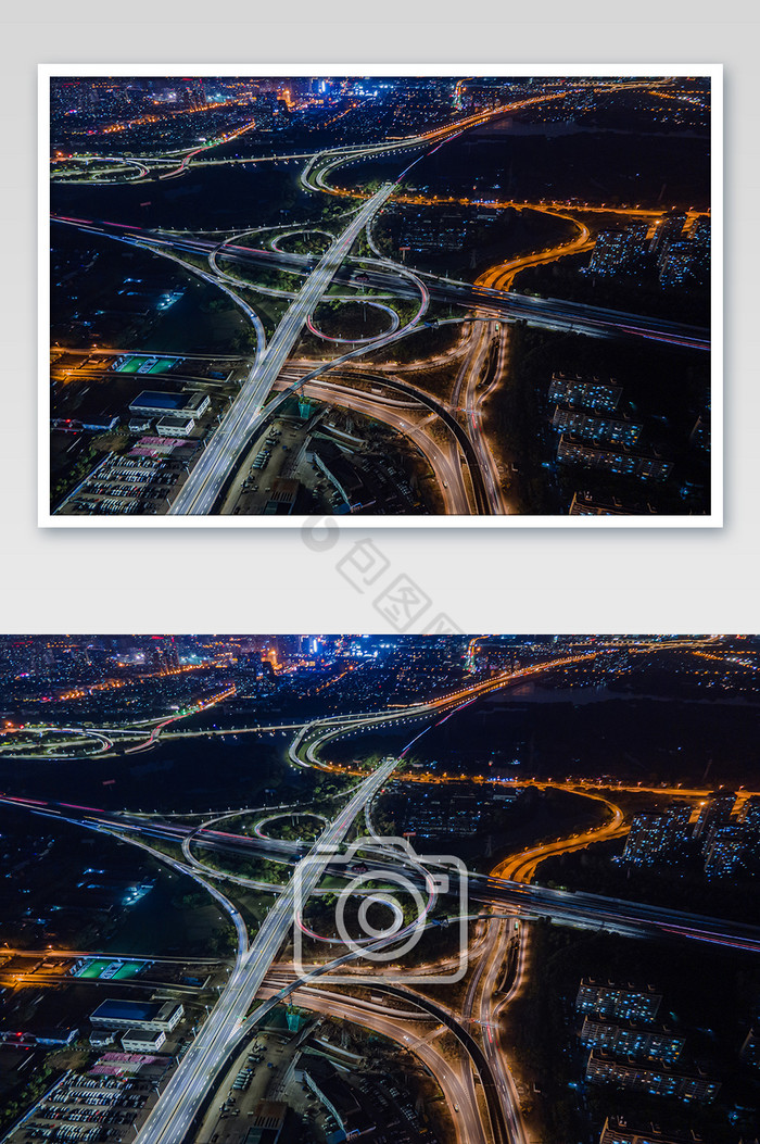 大气夜景苏州北枢纽立交桥摄影图图片图片