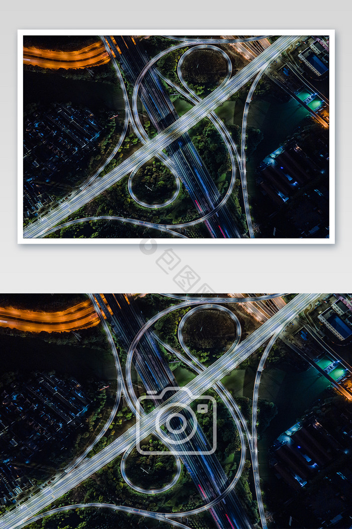 大气夜景苏州北枢纽立交桥摄影
