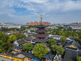 大气苏州寒山寺风景区