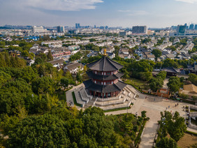 大气苏州寒山寺风景区摄影