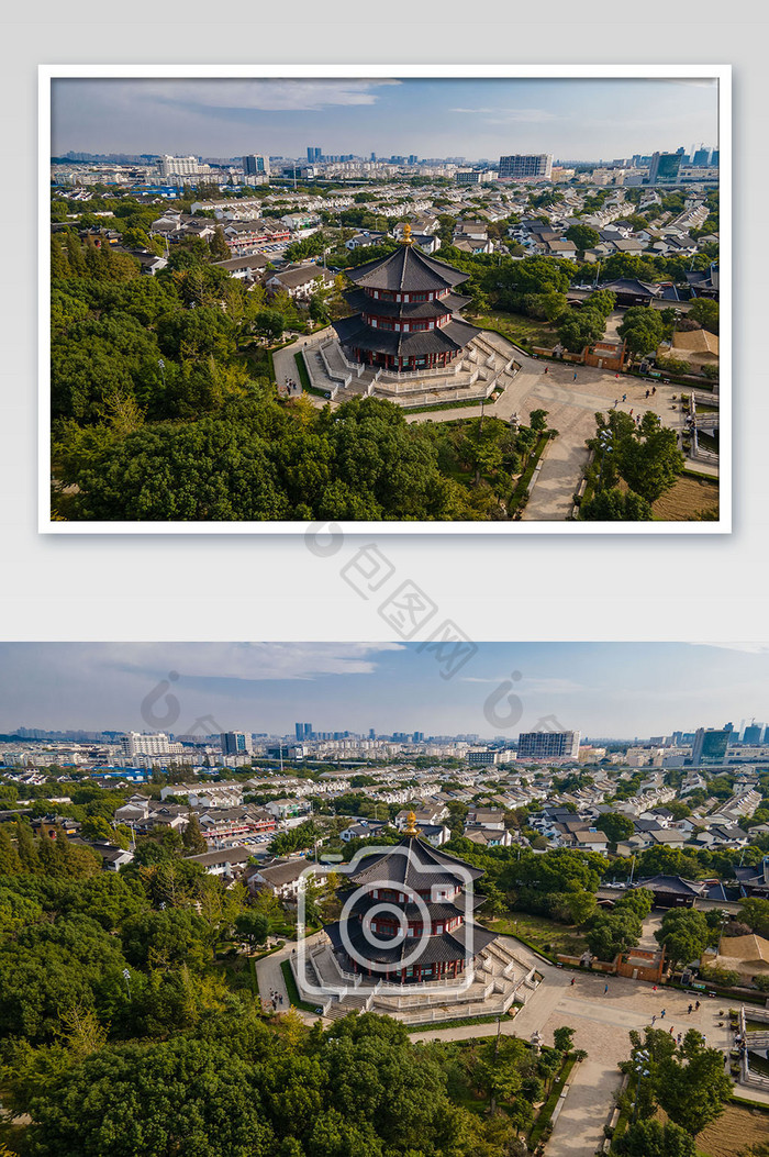 大气苏州寒山寺风景区摄影