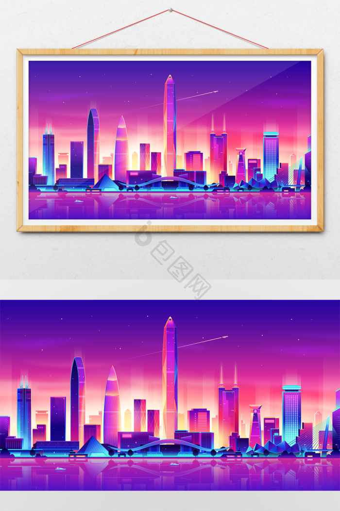 城市插画图片下载-包图网