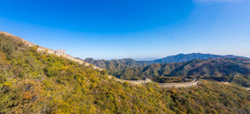 北京的大气地标慕田峪长城建筑摄影图片