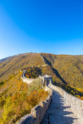 北京大气地标长城建筑摄影图片