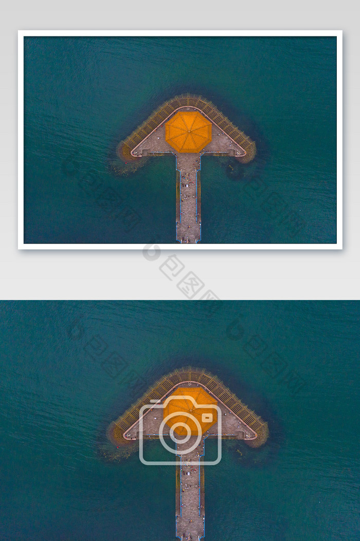山东的青岛大气海岸线风光摄影图片图片