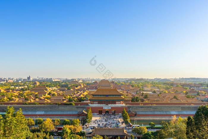 北京地标故宫博物院建筑摄影图片