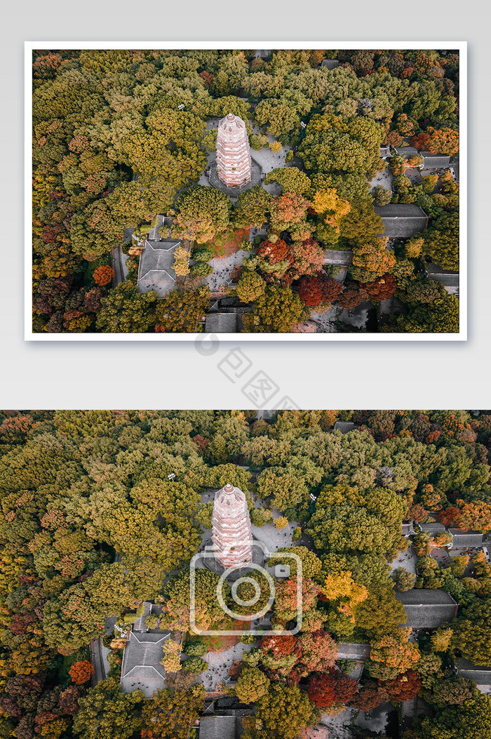 大气江苏苏州虎丘山风景区航拍摄影