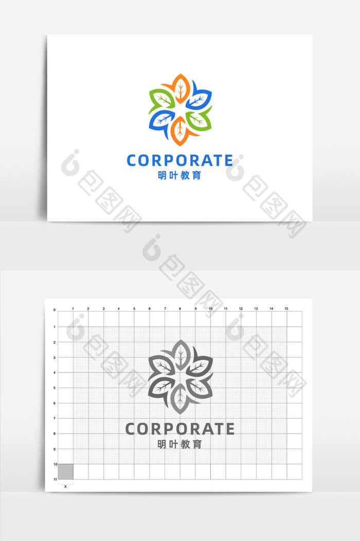 叶子教育logo标志图片图片