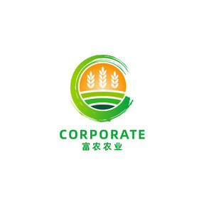 富农农业农场农民logo图片