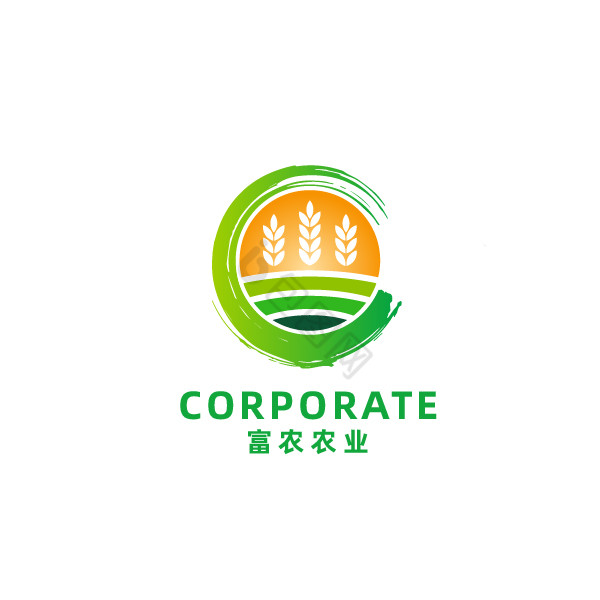 富农农业农场农民logo图片