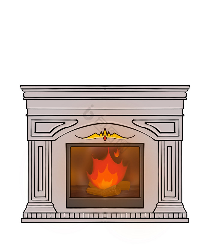 燃料取暖暖炉圣诞壁炉图片