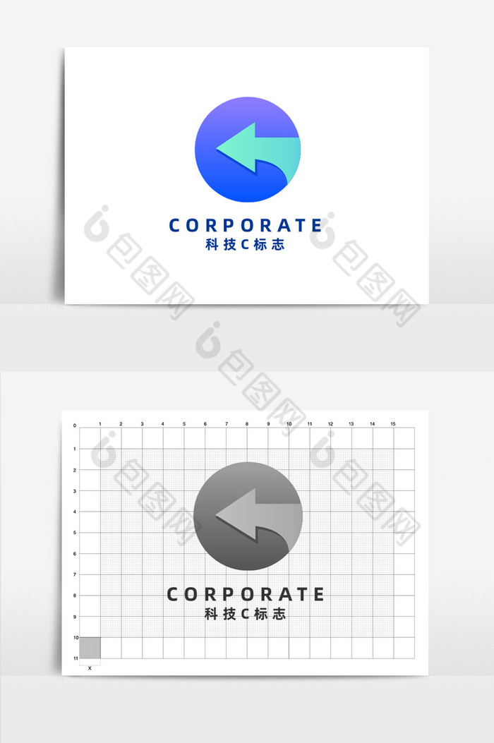 互联网科技方向字母c标志图片图片