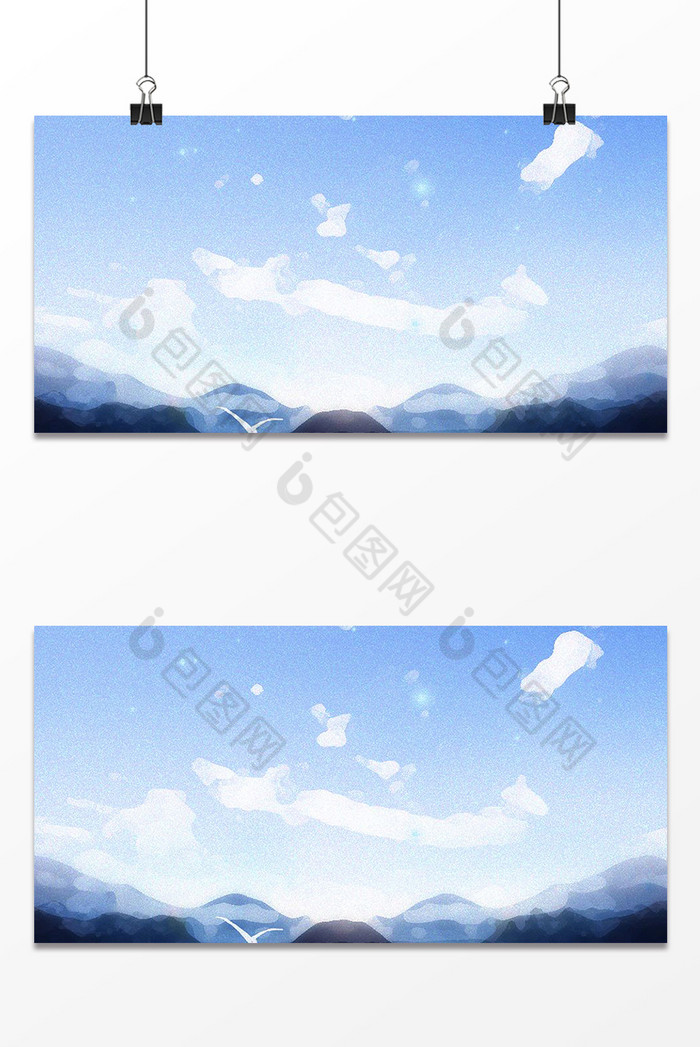 蓝天白云山水纹理图片图片