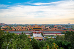 北京故宫全景景山公园