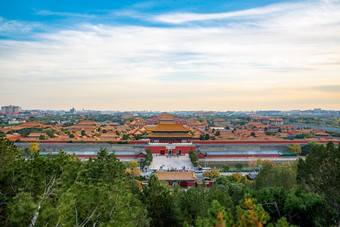 北京故宮全景景山公園