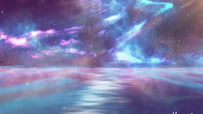 梦幻唯美银河摩羯座星云视频背景