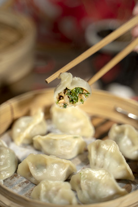 饺子包饺子韭菜饺子