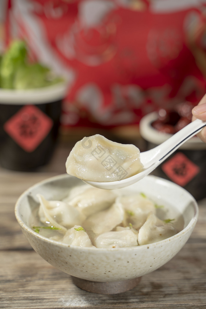 美食水饺高清摄影图图片