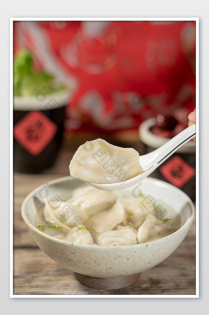 美食水饺高清摄影图
