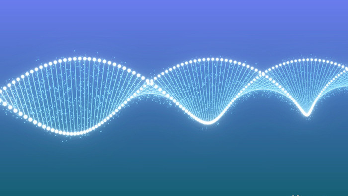 DNA粒子螺旋运动背景视频