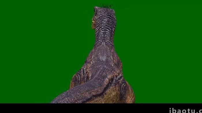 齿龙恐龙动物背后合成抠像素材