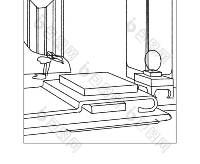 浅色古风c4d小清新化妆品电商海报