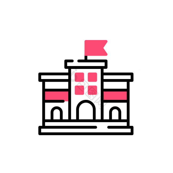 学校icon-学校icon设计图片-包图网