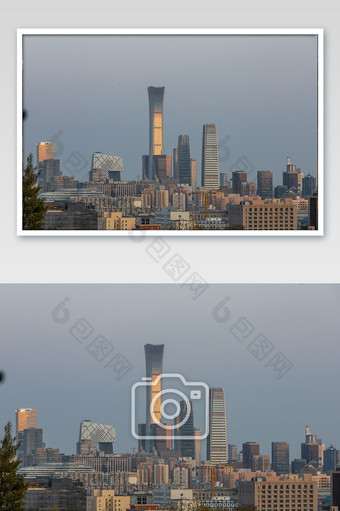 北京大气国贸风景建筑的摄影图片