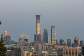 北京大气国贸风景建筑的摄影图片