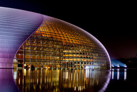 夜色北京国家大剧院