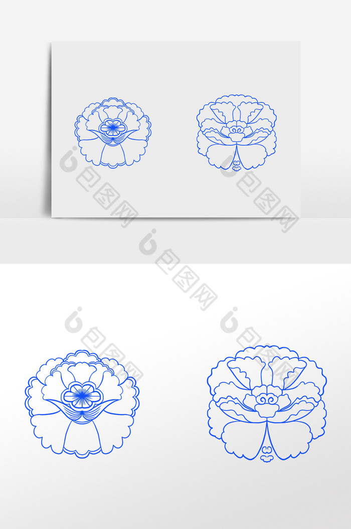 中国花纹青花图片图片