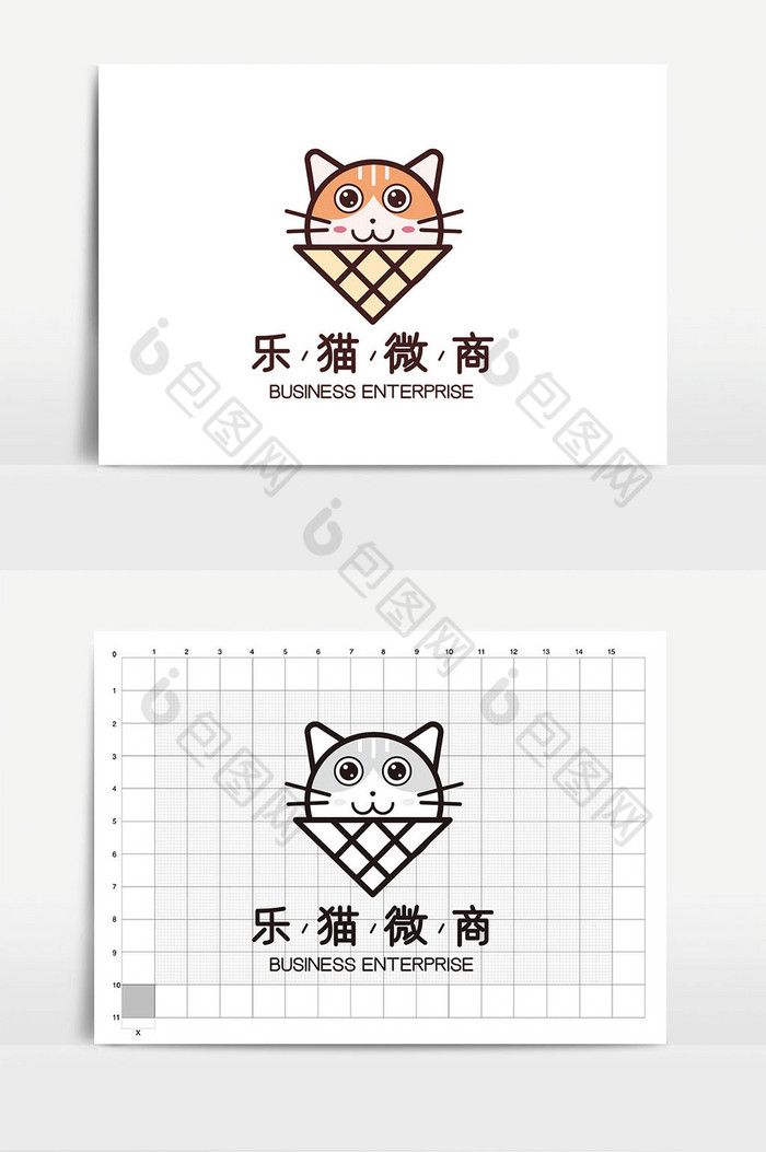 猫电商微商logoVI图片图片