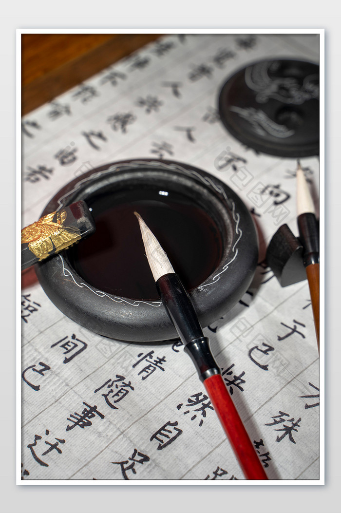 文房四宝笔墨纸砚图片-包图网