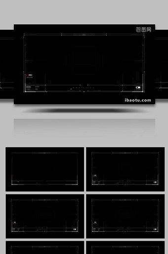 大气录像界面方框带通道特效元素图片