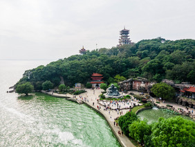 鼋头渚三山仙岛旅游人群