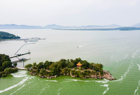 鼋头渚三山仙岛湖水