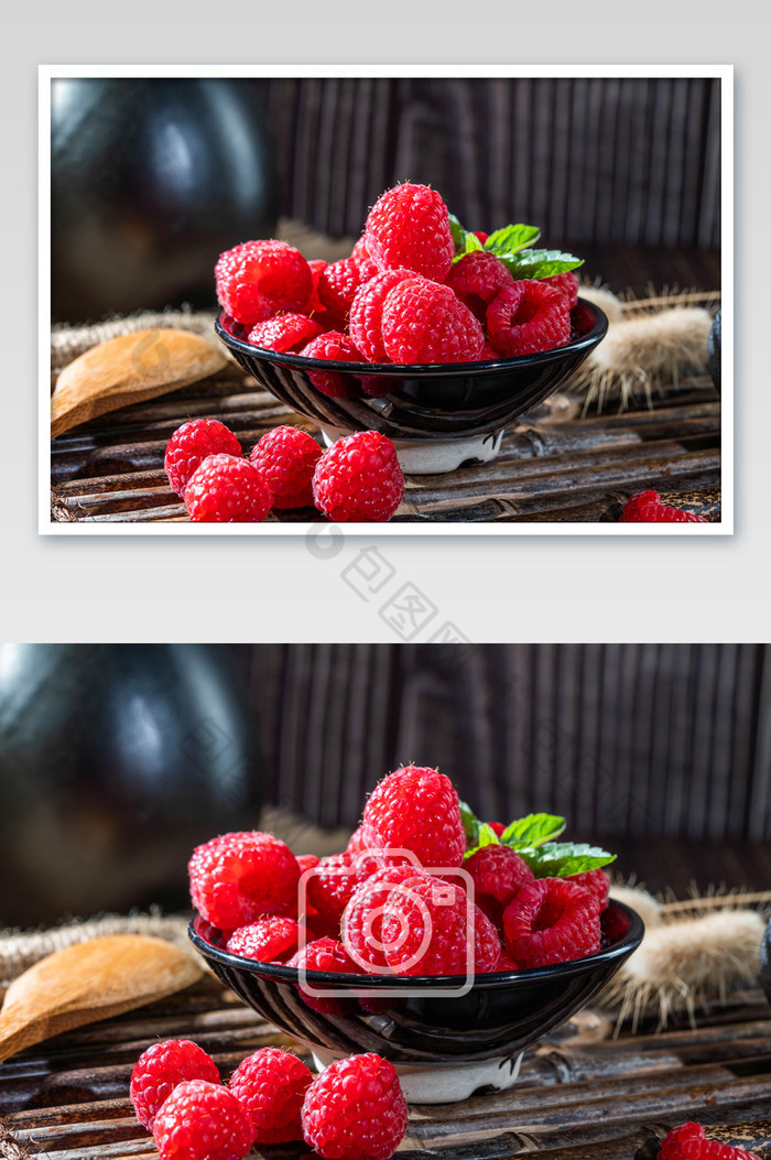 红色树莓山莓摄影图图片图片