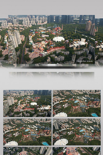 4K深圳欢乐谷航拍镜头组图片
