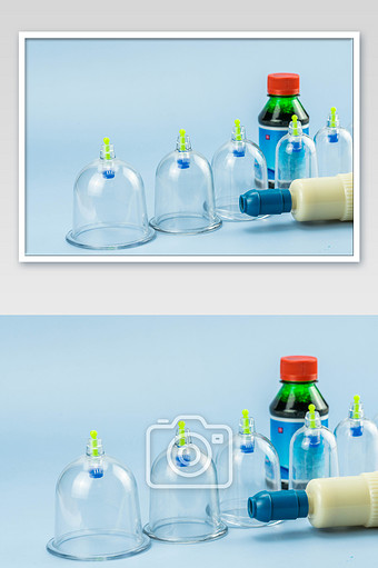 透明的空气罐摄影图