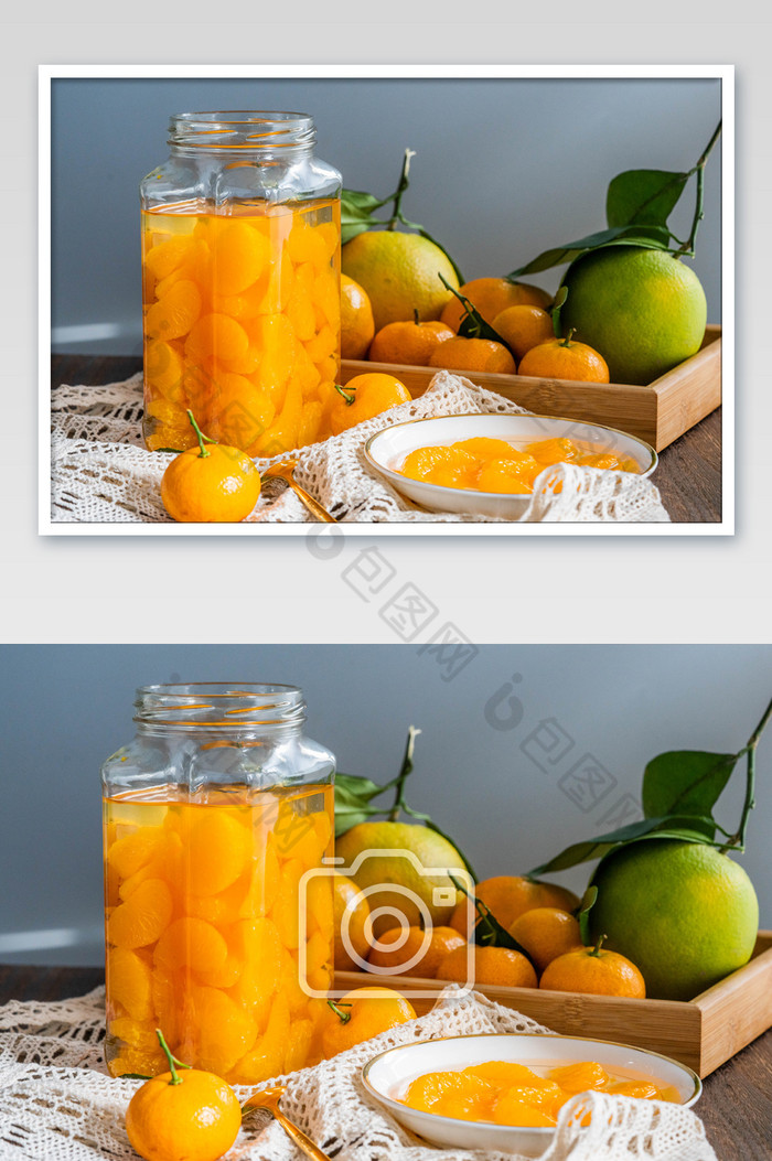 玻璃瓶装橘子罐头图片图片