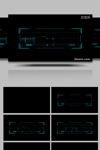 字幕条方框科技商务特效元素图片