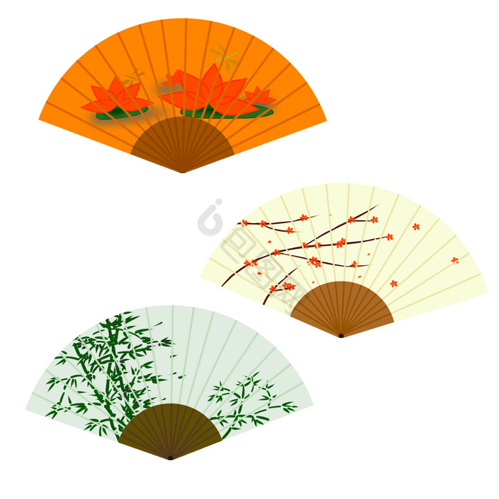 古风扇子折扇图片