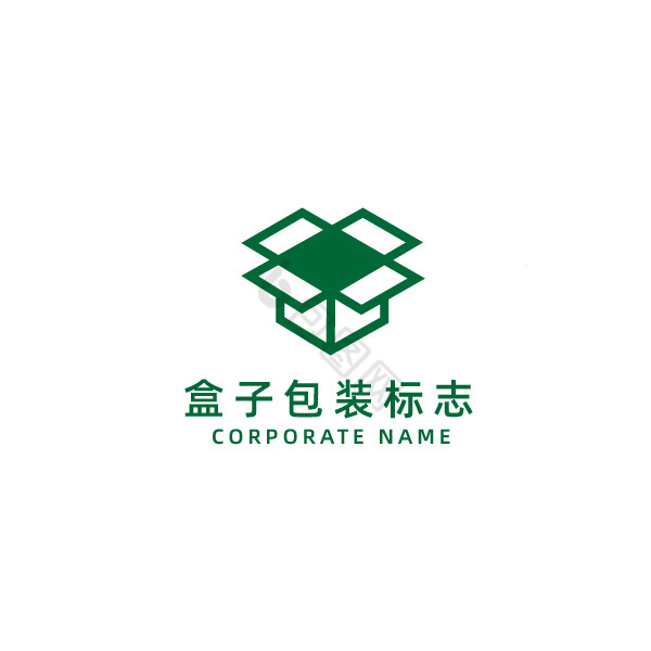 盒子包装标志logo图片