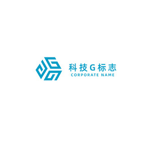 科技字母g标志logo商标