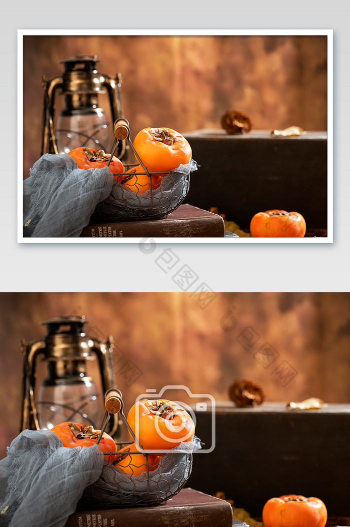 柿子冬季生鲜水果秋冬脆柿子图片图片
