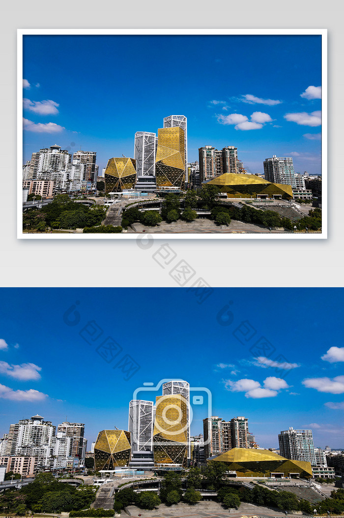 航拍广西柳州城市建筑摄影图片